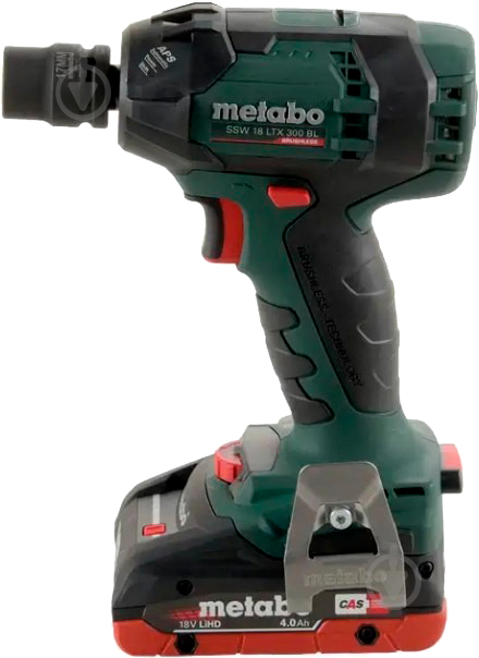 Гайковерт ударний акумуляторний Metabo SSW 18 LTX 300 BL 2x5.2 Аг 602395650 - фото 3