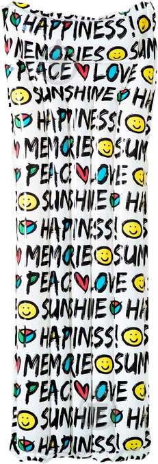 Матрас надувной Bestway 183х69 см Summer quotes белый - фото 1