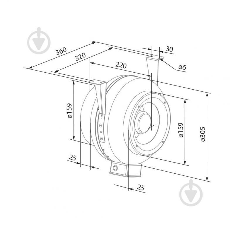 Вентилятор канальный Blauberg Centro-M 160 - фото 2 Вентилятор канальный Blauberg Centro-M 160 - фото 2