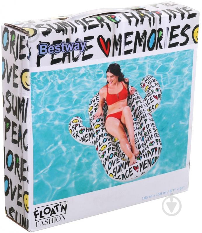 Матрас надувной Bestway Summer quotes 185х155 см - фото 1 Матрас надувной Bestway Summer quotes 185х155 см - фото 1