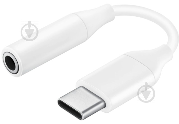 Адаптер Samsung USB Type-C - mini-jack 3,5 мм белый (EE-UC10JUWRGRU) - фото 1