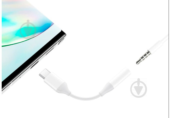 Адаптер Samsung USB Type-C - mini-jack 3,5 мм белый (EE-UC10JUWRGRU) - фото 3