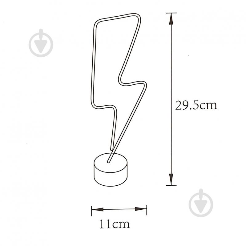 Настольная лампа декоративная Zuma Line LIGHTNING 2 Вт белый - фото 3