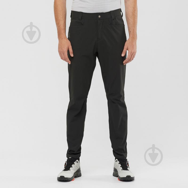 Брюки Salomon WAYFARER TAPERED PANTS M LC1488700 р. 52/R черный - фото 2