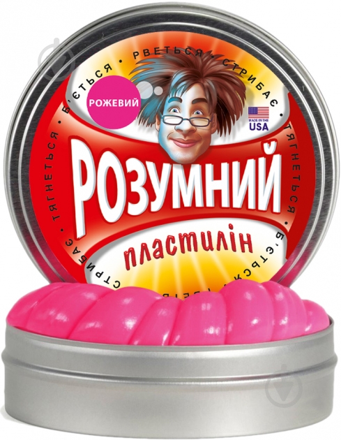 Пластилин Thinking Putty умный Розовый - фото 1 Пластилин Thinking Putty умный Розовый - фото 1