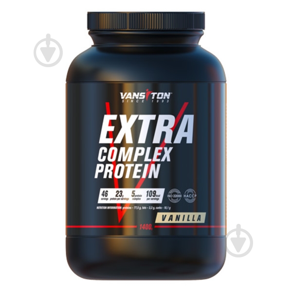 Протеин Vansiton Extra Ваниль 1,4 кг - фото 1