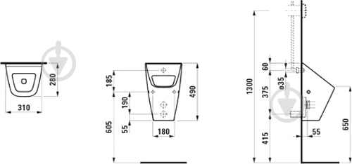 Пісуар Laufen Villa H8411410000001 - фото 3