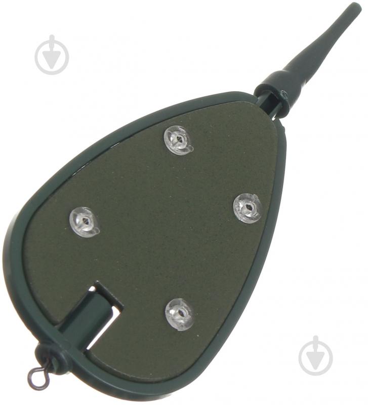 Кормушка 25 г Flat Feeder зеленая поликарбонат - фото 2