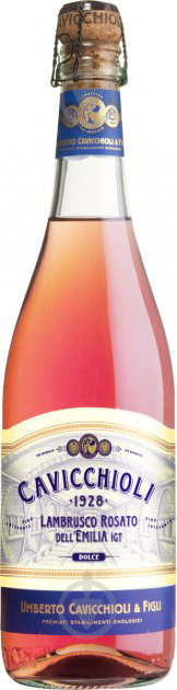 Вино ігристе GIV Cavicchioli рожеве н/сол Lambrusco Emilia 0,75 л - фото 1