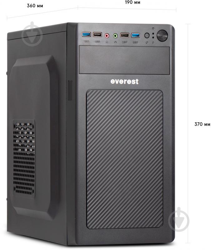 Компьютер Everest Home&Office 1040 (1040_1665) black - фото 3