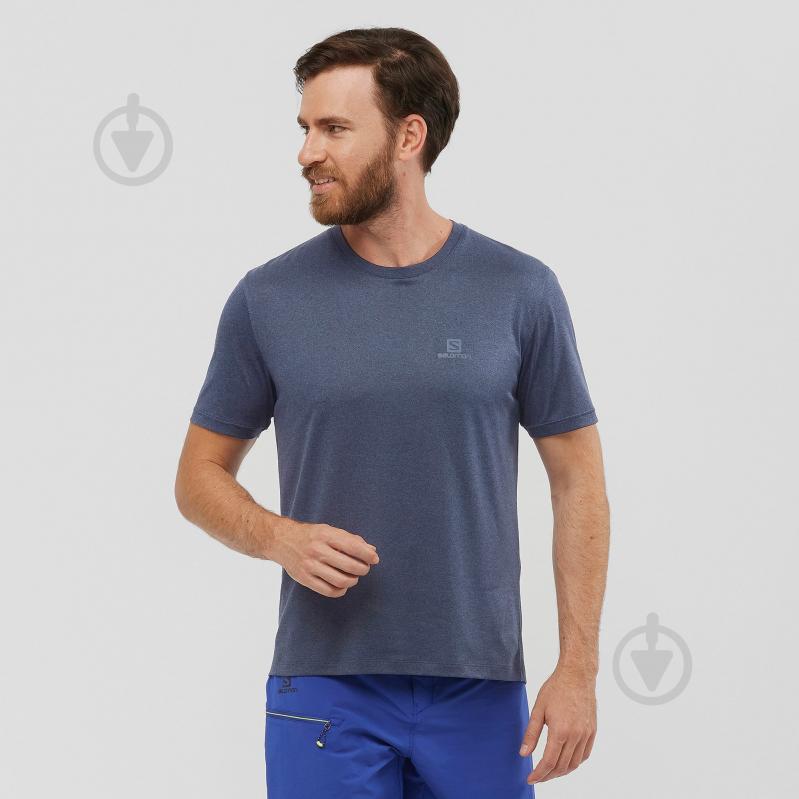 Футболка Salomon EXPLORE TEE M LC1500700 р.S синій - фото 2