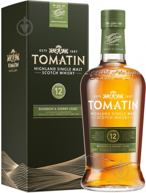 Віскі Tomatin Distillery 12 Y.O. 0,7 л - фото 1