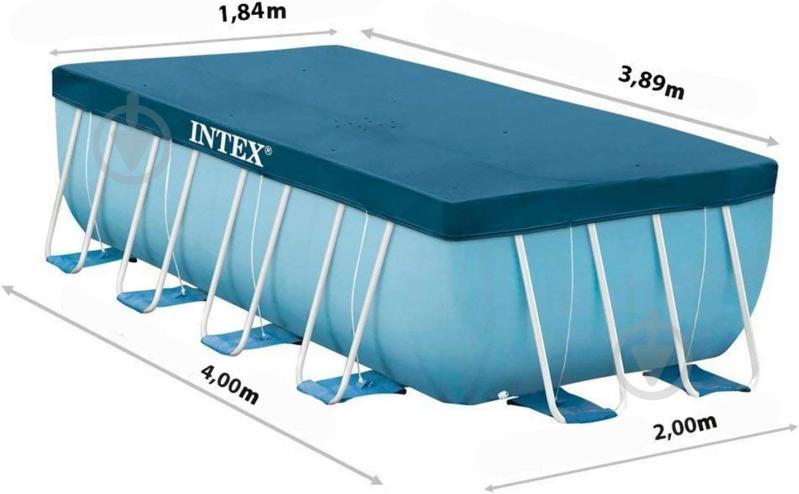 Тент для бассейна Intex Rectangular Frame 389x184 см 28037 - фото 4 Тент для бассейна Intex Rectangular Frame 389x184 см 28037 - фото 4