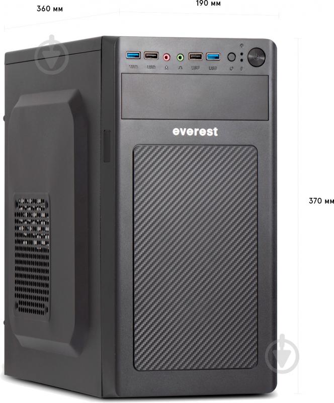 Компьютер Everest Home&Office 1040 (1040_1671) black - фото 3