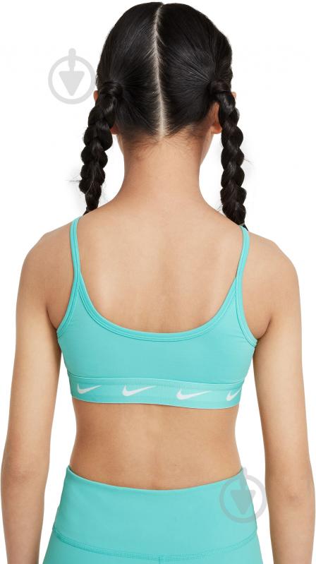 Бра Nike G NK DF ONE BRA FD2276-300 р.L бирюзовый - фото 2