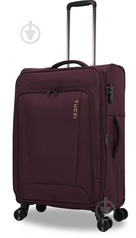 Чемодан Tucci MS-3004R M 62 л бордовый - фото 1 Чемодан Tucci MS-3004R M 62 л бордовый - фото 1