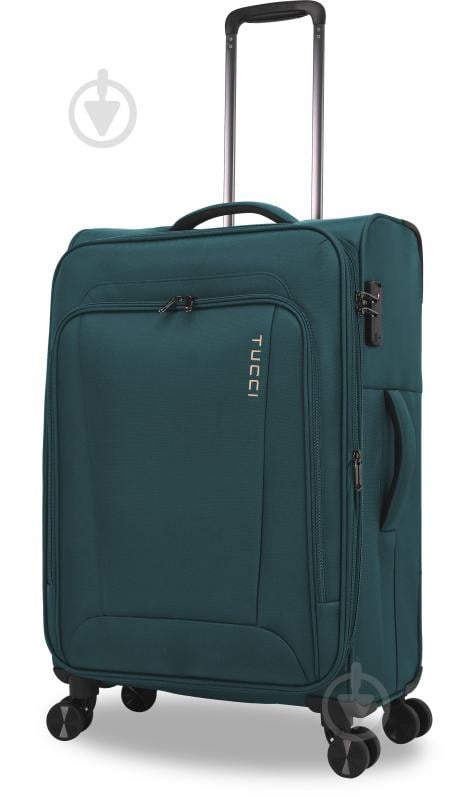 Чемодан Tucci MS-3004R S 35 л бирюзовый - фото 1