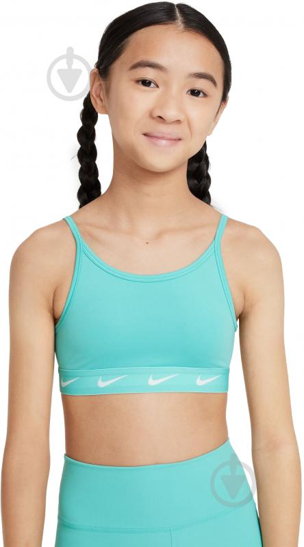 Бра Nike G NK DF ONE BRA FD2276-300 р.S бірюзовий - фото 1