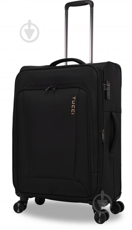 Чемодан Tucci MS-3004R L 88 л черный - фото 1
