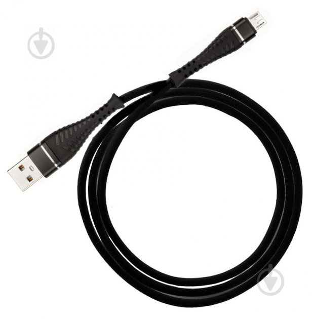 Кабель ProfCable USB-A 2.0 - USB Micro 1 м чорний (ProfCable3-100Black) - фото 1