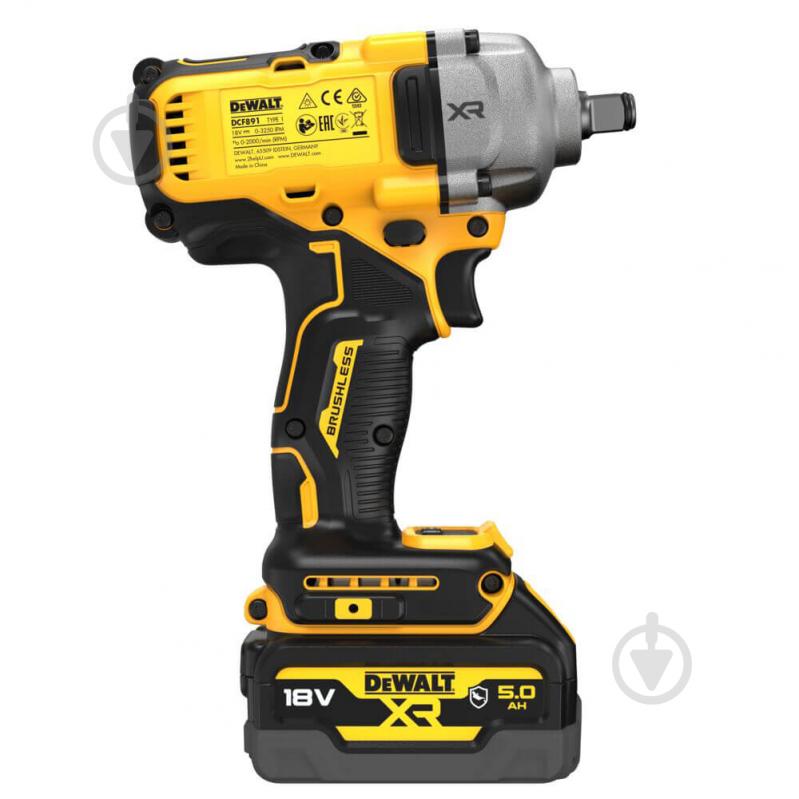 Гайковерт ударний акумуляторний DeWalt DCF891P2G - фото 4