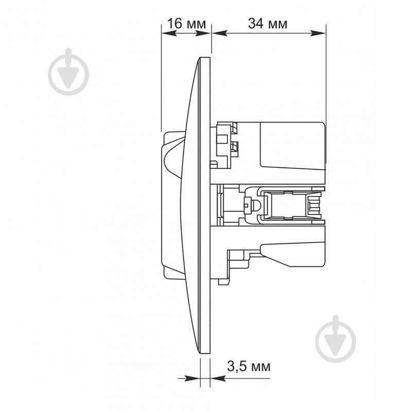 Розетка USB побутова + USB + Type C із заземленням Binera IP20 білий 27862 - фото 5