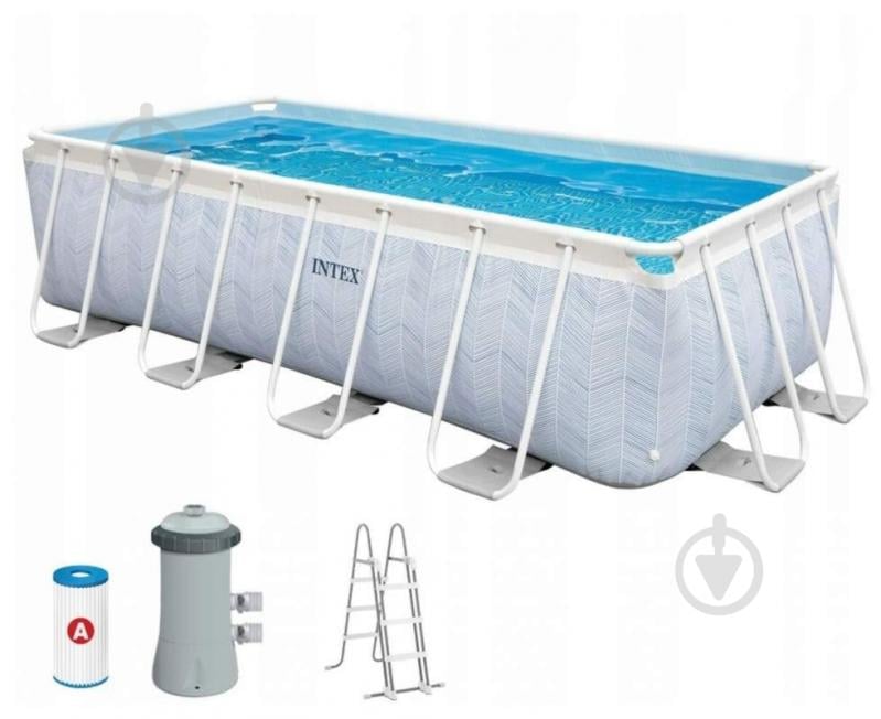 Басейн каркасний Intex Chevron Prism Frame 6836 л 26780 - фото 2 Басейн каркасний Intex Chevron Prism Frame 6836 л 26780 - фото 2