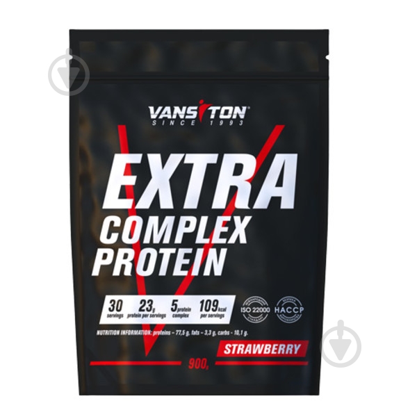 Протеин Vansiton Extra Клубника 900 г - фото 1 Протеин Vansiton Extra Клубника 900 г - фото 1