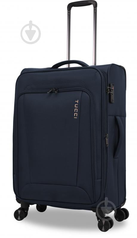 Чемодан Tucci MS-3004R M 62 л синий - фото 1