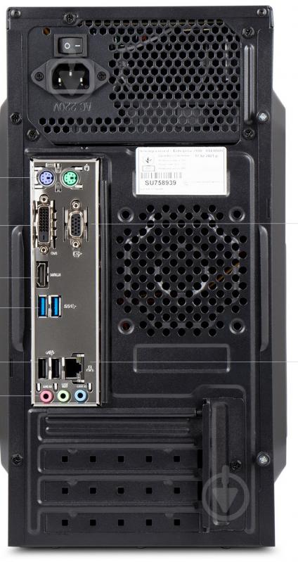 Компьютер Everest Home&Office (1040_1680) black - фото 4