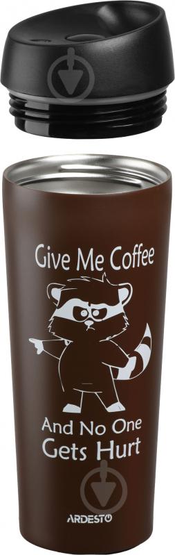 Термочашка Coffee time Raccoon 450 мл (AR2645DML) Ardesto - фото 2