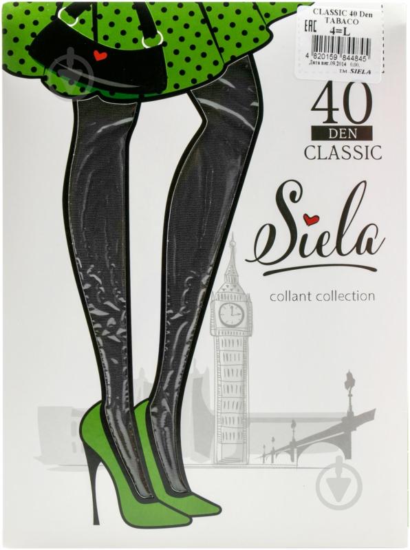 Колготки SIELA CLASSIC 40 den tabaco р. 4 коричневый - фото 1