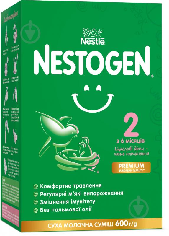 Сухая молочная смесь Nestle Nestogen для детей с 6 месяцев с лактобактериями 2 L.Reuteri 600г - фото 1