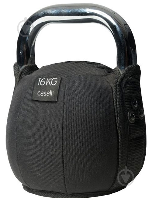 Гиря Casall Kettlebell Soft 61076-901 16 кг чорний - фото 1