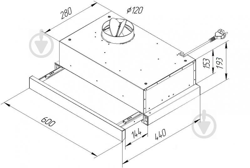 Витяжка Pyramida TL 50 SLIM BL - фото 12