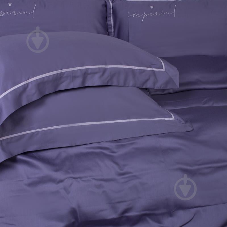 Комплект постільної білизни Сатин Imperial Satin Naples 2х143х210 см фіолетовий MirSon - фото 4