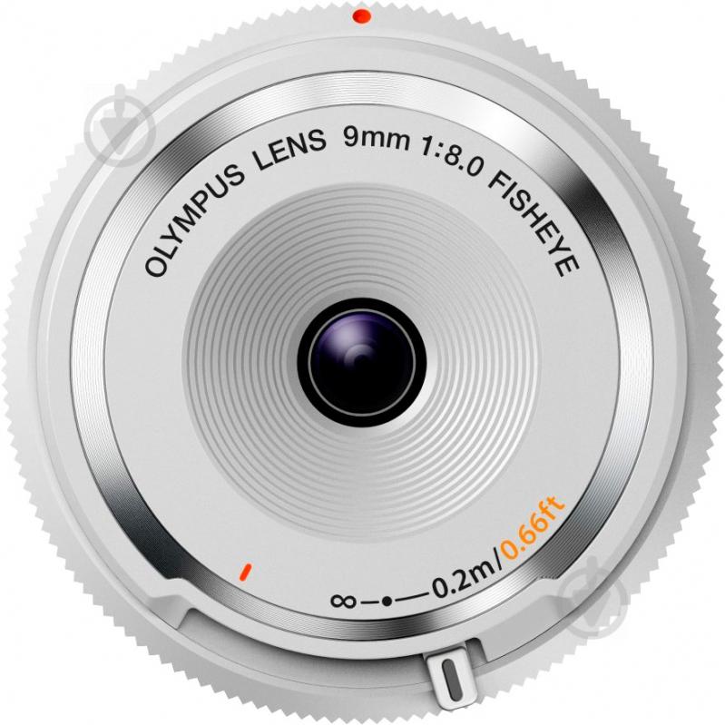 Об'єктив Olympus BCL-0980 Fish-Eye Body Cap Lens white - фото 1