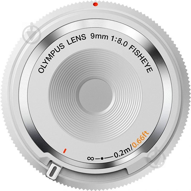 Об'єктив Olympus BCL-0980 Fish-Eye Body Cap Lens white - фото 3