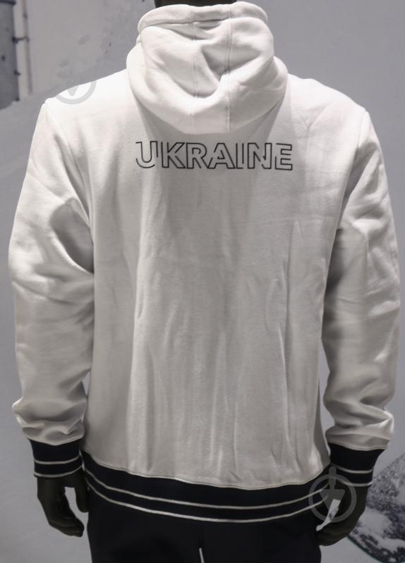 Джемпер Joma CHAQUETA CON CAPUCHA PASEO FED. FUTBOL UCRANIA AT11401A3101 р.L білий - фото 3