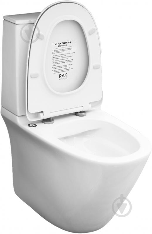 Унітаз-компакт R.A.K. SENSATION RIMLESS з сидінням S/C - фото 2 Унітаз-компакт R.A.K. SENSATION RIMLESS з сидінням S/C - фото 2