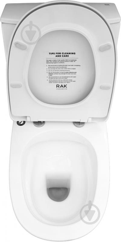 Унітаз-компакт R.A.K. SENSATION RIMLESS з сидінням S/C - фото 4 Унітаз-компакт R.A.K. SENSATION RIMLESS з сидінням S/C - фото 4