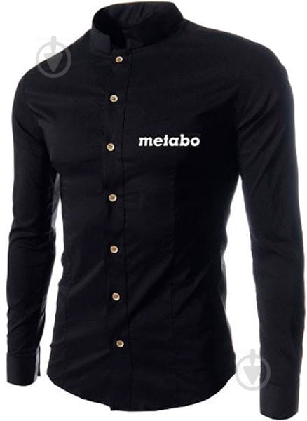 Рубашка Metabo slim-fit мужская р. S 638699040 черный - фото 1