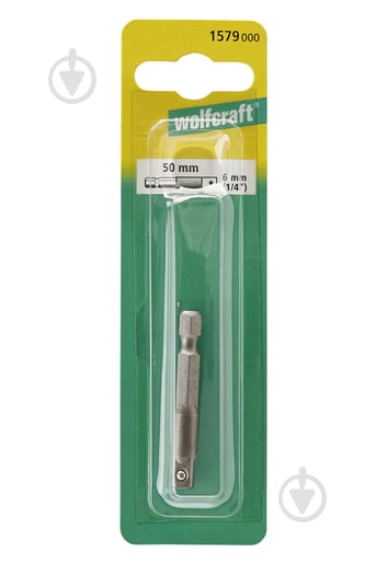 Перехідник для змінної торцевої головки Wolfcraft 1/4"(F)×3/8"(M) 2415000 - фото 3