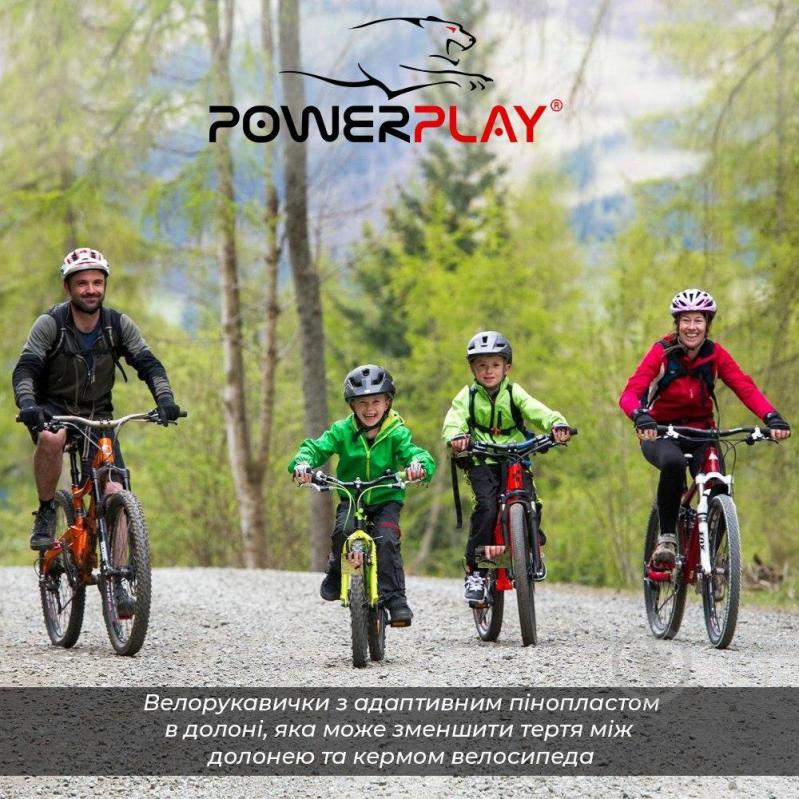 Велоперчатки PowerPlay 5037 XS зеленый - фото 10