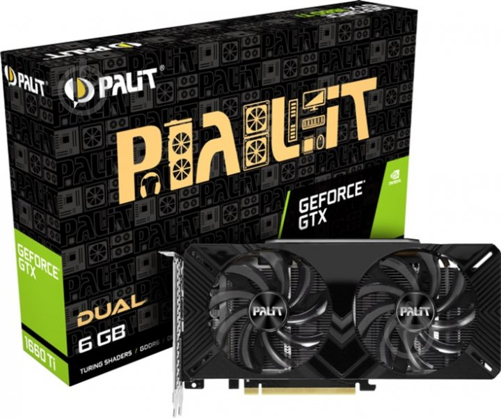 Видеокарта Palit GeForce GTX 1660 Ti Dual 6GB GDDR6 192bit (NE6166T018J9-1160C) - фото 9