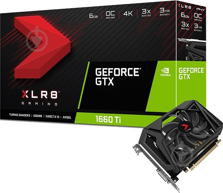 ᐉ Видеокарта PNY GeForce GTX 1660 Ti 6GB GDDR6 192bit (VCG1660T6SFPPB ...