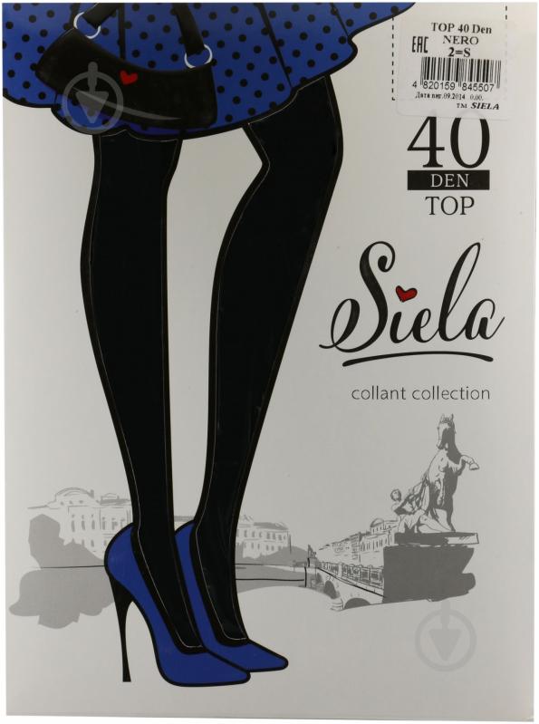 Колготки SIELA TOP 40 den nero р. 2 черный - фото 1