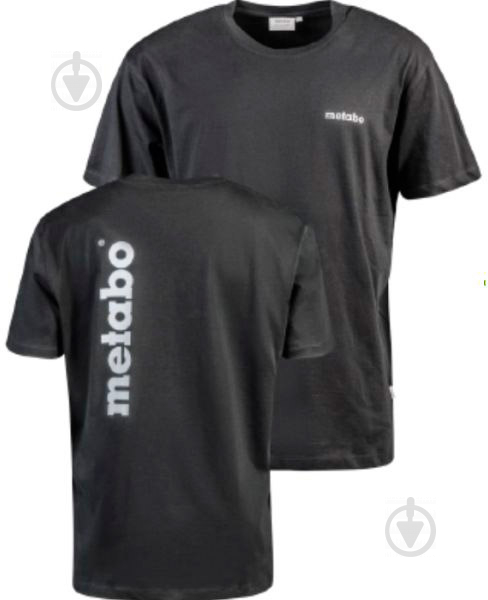 Футболка Metabo T-Shirt чоловіча р. S 638687040 чорний - фото 1