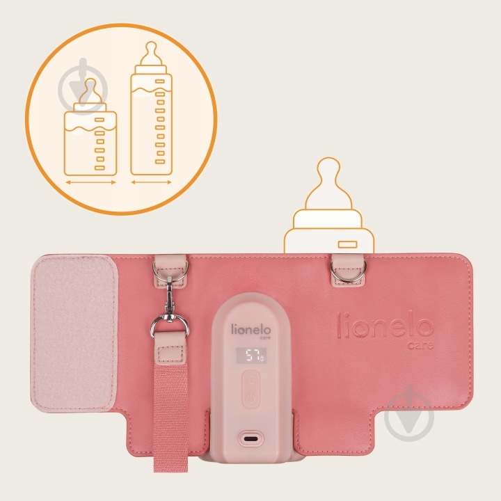 Подогреватель Lionelo THERMUP GO EVO CORAL PINK - фото 2