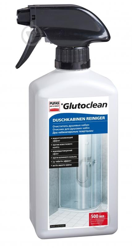 Засіб Glutoclean Очисник душових кабін 0,5 л - фото 1 Засіб Glutoclean Очисник душових кабін 0,5 л - фото 1